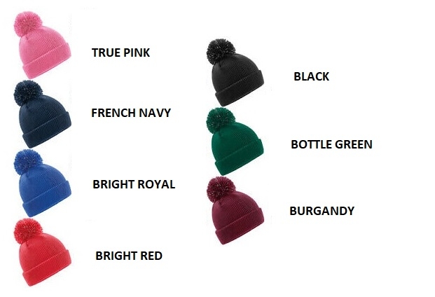 BEECHFIELD kids bobble hat - colurs