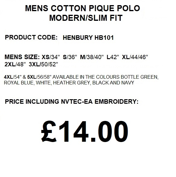 HB101 HENBURY POLO DESCRIPTION