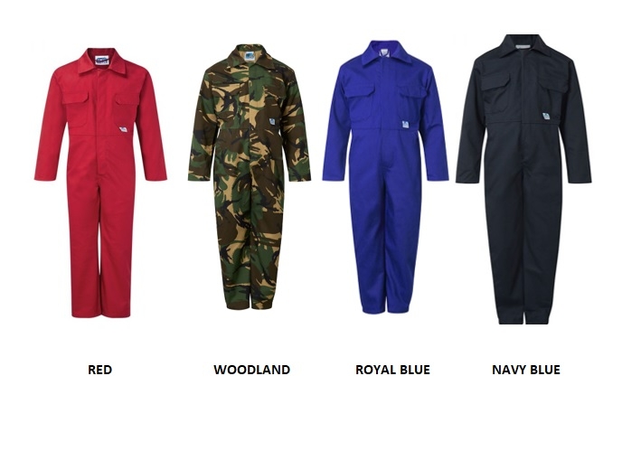 JUNIOR COVERALL COLOURS