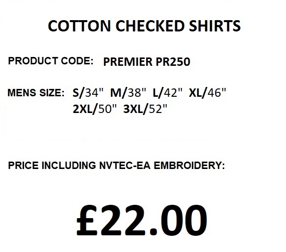 PR250 CHECK SHIRT DESCRIPTION