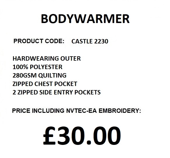 CARLTON BODYWARMER DESCRIPTION