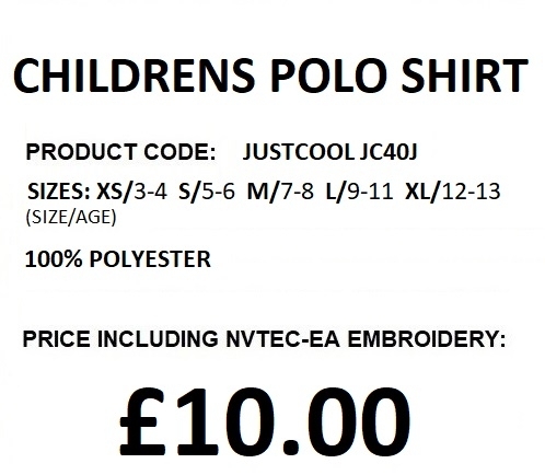 JC40J CHILDRENS POLO DESCRIPTION