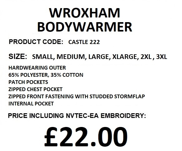 WROXHAM BODYWARMER DESCRIPTION