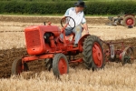 daniel-mycock-on-his-1950-allis-chalmers-b-pulling-an-oliver-2-furrow-trailing-plough